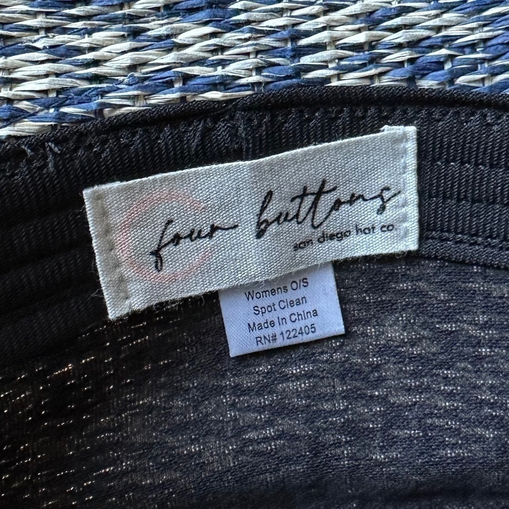 San Diego Hat Co. Textured Woven Bucket Hat, Blue, O/S   PG1289 - Picture 11 of 11